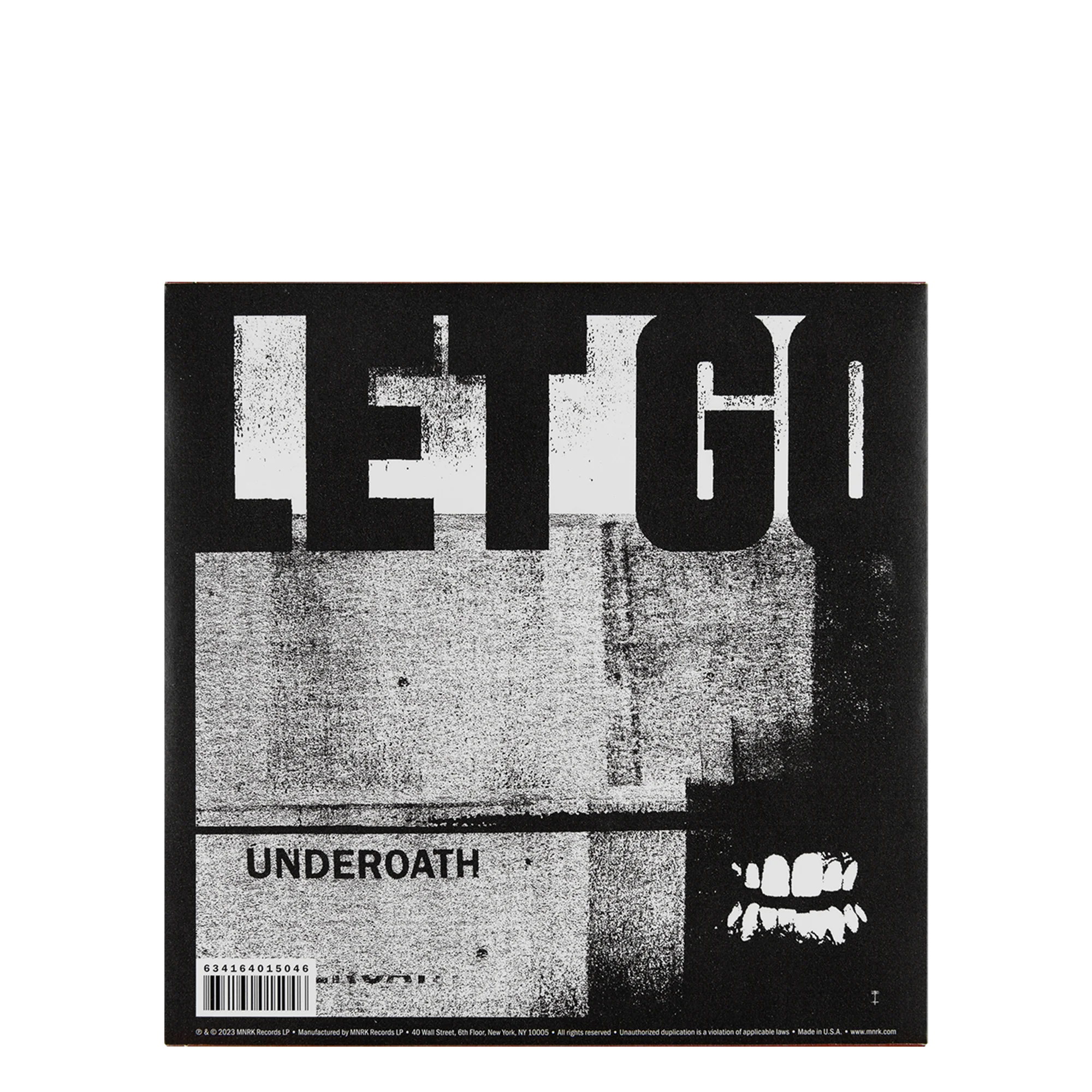 [Underoath] Lifeline/Let Go 7" - Crystal Clear w/Black - Image 6